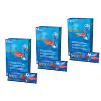 Produktbild von Ferrotone Eisen Sticks vegan und zuckerfrei 3er Set 42 Sticks
