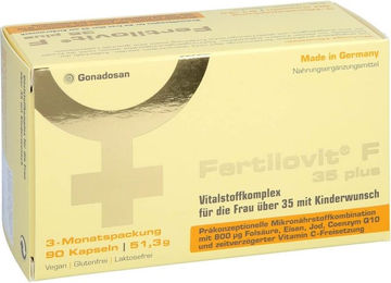 Fertilovit F 35 plus Kapseln für Frauen, Schwangere und Stillende 90 Stück – Bild 1 von 1