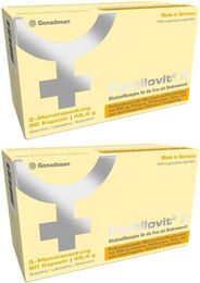 Fertilovit F Gonadosan AG Kapseln laktosefrei und ohne Gelatine für Frauen, Schwangere und Stillende 180 Kapseln – Bild 1 von 1