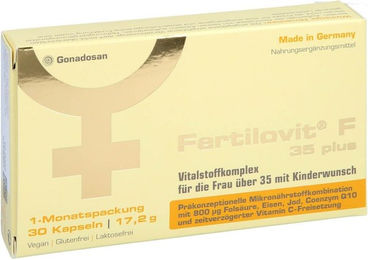 Fertolit F 35 plus Kapseln für Frauen, Schwangere und Stillende, 30 Stück – Bild 1 von 1
