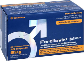 Fertolit M Plus Kapseln für Männer glutenfrei laktosefrei ohne Gelatine 90 Stück – Bild 1 von 3