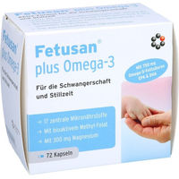 Produktbild von Fetusan Plus Omega-3 Kapseln von Intercell Pharma für Schwangere und Stillende, glutenfrei und laktosefrei