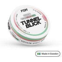Produktbild von FGN TUNNELBLICK Energy Pouches Watermelon Mint Koffein vegan und zuckerfrei 60 Stück