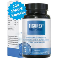 Produktbild von FIGUREX Shape Kapseln mit L-Carnitin, Vitamin B6, Melatonin und Ashwagandha Extrakt, 120 Kapseln