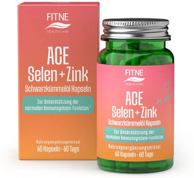 FITNE ACE + Selen + Zink mit Schwarzkümmelöl Kapseln 60 Stück – Bild 1 von 2