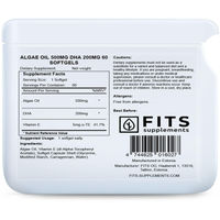 Produktbild von FITS Algenöl Vegan mit 200 mg DHA 60 Weichkapseln für Kinder
