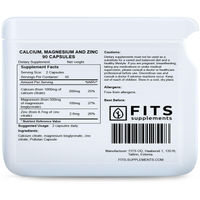Produktbild von FITS Mineralstoff-Komplex Kalzium Magnesium Zink 90 Kapseln