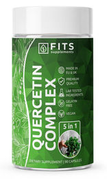 FITS Quercetin-Komplex mit Hagebutte 90 Kapseln pflanzlicher Ursprung – Bild 1 von 1