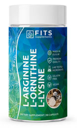 FITS Supplements Aminosäuren Komplex L-Arginin L-Ornithin L-Lysin pflanzlicher Ursprung 120 Kapseln – Bild 1 von 1