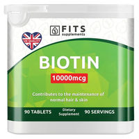 Produktbild von FITS Supplements Biotin 10.000 mcg Tabletten mit pflanzlichem Ursprung 90 Stück