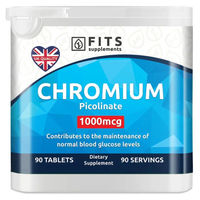 Produktbild von FITS Supplements Chrom 1000 µg Tabletten mit pflanzlichem Ursprung 90 Stück