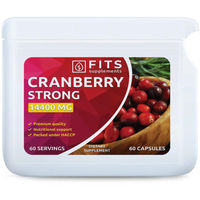 Produktbild von FITS Supplements Cranberry Strong 14.400 mg Kapseln mit pflanzlichem Ursprung 60 Stück