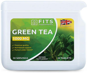 FITS Supplements Grüner Tee 1000 mg Tabletten pflanzlicher Ursprung 30 Stück – Bild 1 von 1