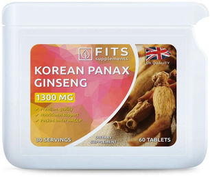 FITS Supplements Koreanischer Ginseng 1300 mg Tabletten 60 Stück – Bild 1 von 1