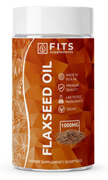 FITS Supplements Leinöl Kapseln mit 1000 mg pflanzlichem Ursprung 30 Stück – Bild 1 von 1