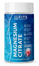 FITS Supplements Magnesiumcitrat 850 mg Vegan 90 Kapseln – Bild 1 von 1