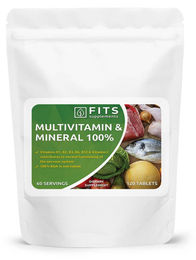 FITS Supplements Multivitamin- und Mineralstoffpräparat 100 % aus pflanzlichem Ursprung Tabletten für Senioren und Kinder 120 Stück – Bild 1 von 1