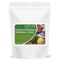 Produktbild von FITS Supplements Multivitamin- und Mineralstoffpräparat 100 % aus pflanzlichem Ursprung Tabletten für Senioren und Kinder 120 Stück