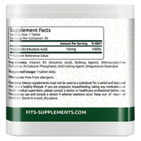 Produktbild von FITS Supplements Niacin Vitamin B3 16 mg 90 Tabletten