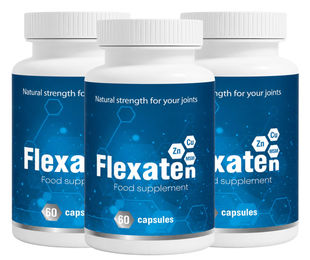 Flexaten Beauty-Kollagen-Kombi Nahrungsergänzungsmittel mit Zink, Natriumhyaluronat, Stängel-Extrakt und Bambus, 180 Kapseln für Erwachsene – Bild 1 von 1