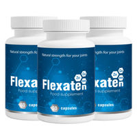 Produktbild von Flexaten Beauty-Kollagen-Kombi Nahrungsergänzungsmittel mit Zink, Natriumhyaluronat, Stängel-Extrakt und Bambus, 180 Kapseln für Erwachsene