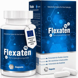 Flexaten Kapseln mit Glucosamin, MSM, Vitamin C und Schachtelhalm-Extrakt – 30 Kapseln – Bild 1 von 4