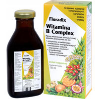 Produktbild von Floradix B-Komplex Vitamin B2 B12 B6 Flüssig 250 ml für Erwachsene und Kinder