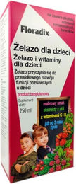 Floradix Eisen für Kinder Himbeere Flüssig 250 ml glutenfrei alkoholfrei laktosefrei – Bild 1 von 2