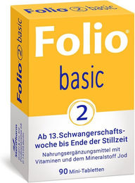 Folio 2 Basic Filmtabletten für Schwangere und Stillende 90 Stück – Bild 1 von 1