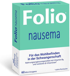 Folio Nausema B-Komplex Tabletten vegan glutenfrei laktosefrei für Frauen Schwangere und Stillende 60 Stück – Bild 1 von 1