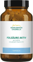 Folsäure Aktiv plus Vitamin B12 aktiv Kapseln von Heidelberger Chlorella GmbH 120 Kapseln – Bild 1 von 2