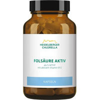 Produktbild von Folsäure Aktiv plus Vitamin B12 aktiv Kapseln von Heidelberger Chlorella GmbH 120 Kapseln