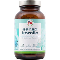 Produktbild von For You Algenkalk Sango Koralle Kapseln laktosefrei und glutenfrei 120 Stück