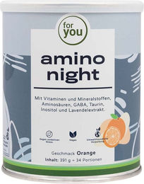 for you amino night Aminosäuren Pulver Orange vegan laktosefrei zuckerfrei – Bild 1 von 3
