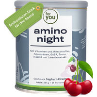 Produktbild von for you Amino Night Anti-Stress-Komplex Pulver vegan und laktosefrei