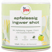 Produktbild von For You Apfelessig Ingwer Shot Pulver vegan ohne Zusatzstoffe