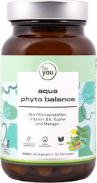 For You Aqua Phyto Balance Kräuter-Komplex vegane Kapseln laktosefrei und ohne Zusatzstoffe – Bild 1 von 2