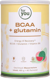 for you BCAA + Glutamin Energy & Recovery Pulver Wassermelone – Bild 1 von 2