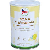 Produktbild von FOR YOU BCAA + Glutamin Energy & Recovery Pulver Zitrone vegan zuckerfrei 480 g