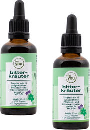 for you Bitterkräuter Tropfen Doppelpack mit Kräuter-Komplex – Bild 1 von 4