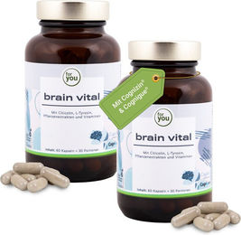 For You Brain Vital Kräuter-Komplex Kapseln Doppelpack 120 Stück – Bild 1 von 3