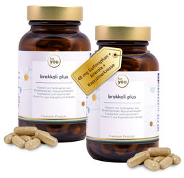 for you Brokkoli Plus Doppelpack 120 Kapseln mit Brokkoliextrakt ohne Zusatzstoffe – Bild 1 von 5