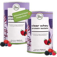 Produktbild von for you Clear Whey Protein Isolat Beeren-Mix Doppelpack zuckerfrei und glutenfrei Pulver