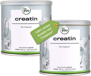 for you Creatin Creapure Pulver Doppelpack ohne Zusatzstoffe – Bild 1 von 2