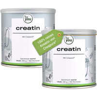 Produktbild von for you Creatin Creapure Pulver Doppelpack ohne Zusatzstoffe