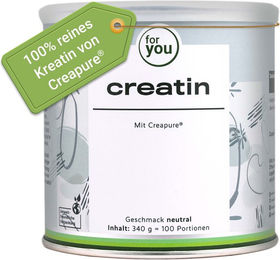 for you Creatin Creapure Pulver ohne Zusatzstoffe 340 g – Bild 1 von 2