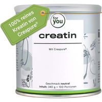 Produktbild von for you Creatin Creapure Pulver ohne Zusatzstoffe 340 g
