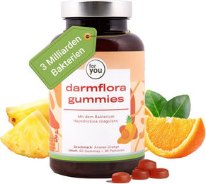 for you Darmflora Gummies Ananas-Orange vegan zuckerfrei ohne Gelatine 60 Stück – Bild 1 von 2