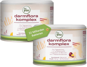 for you Darmflora Komplex Doppelpack Pulver laktosefrei zuckerfrei glutenfrei – Bild 1 von 1