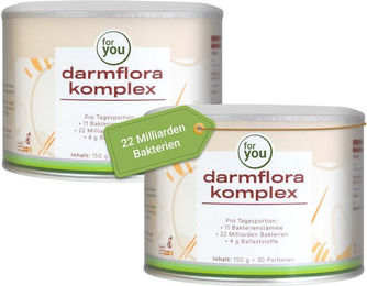 for you Darmflora Komplex Pulver Doppelpack laktosefrei zuckerfrei glutenfrei – Bild 1 von 1